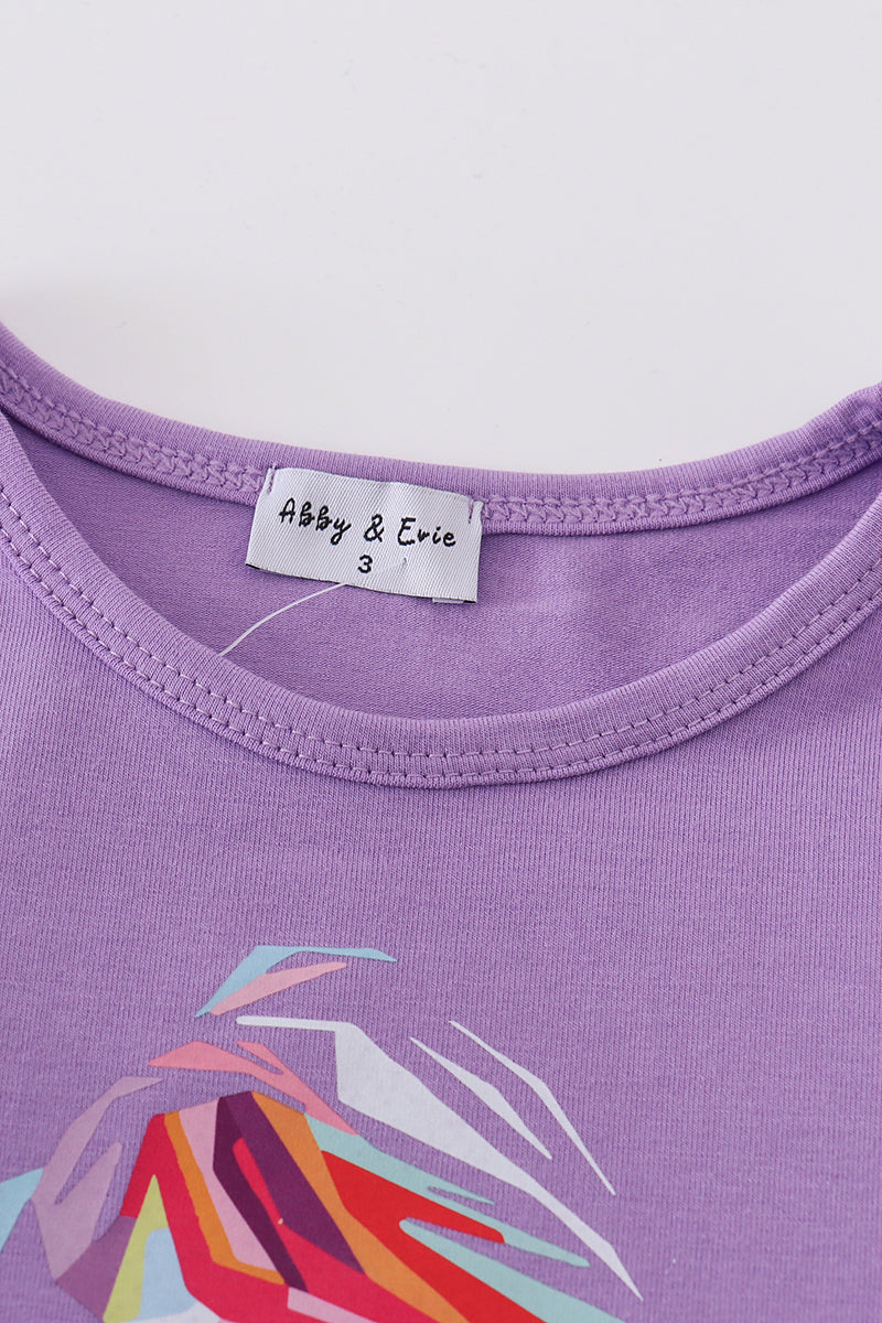 TS 1989 Print Girl Purple Top