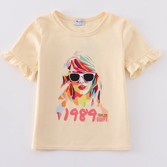 TS 1989 Print Girl Cream Top