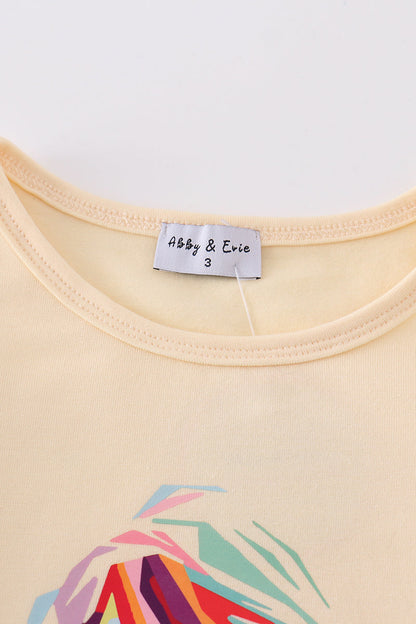 TS 1989 Print Girl Cream Top