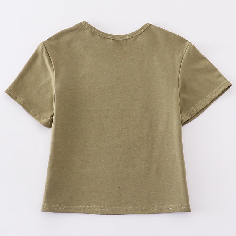 TS Eras Print Olive Girl Top