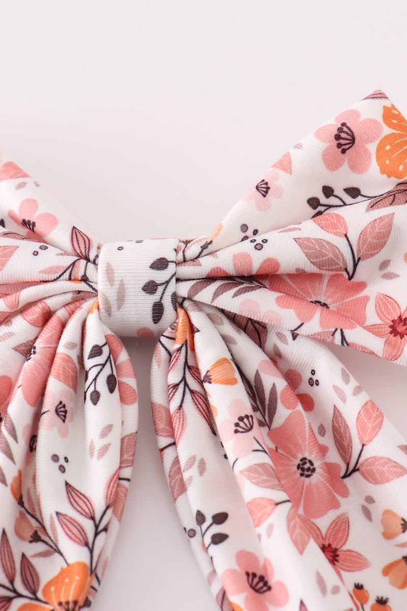 Lala Floral Print Hair Bow