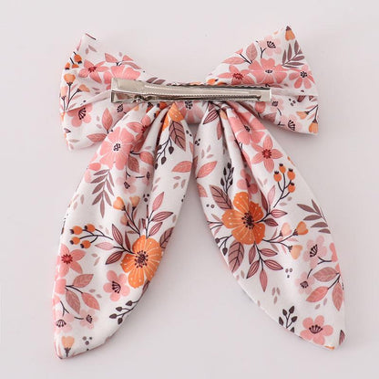 Lala Floral Print Hair Bow