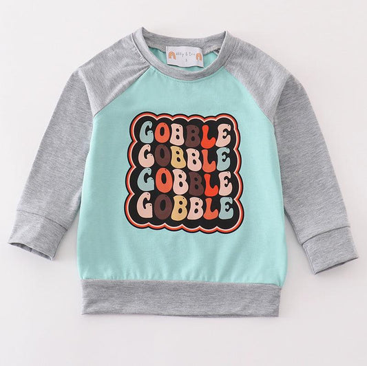 Gobble Print Boy Top