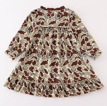 Camouflage Deer Embroidered Gown