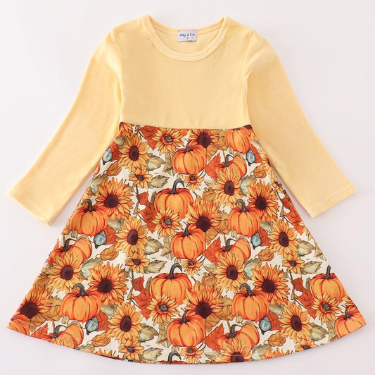 Beige Velvet Pumpkin Dress