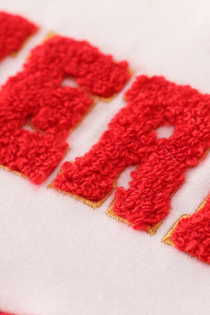 Red Merry French Knot Dress