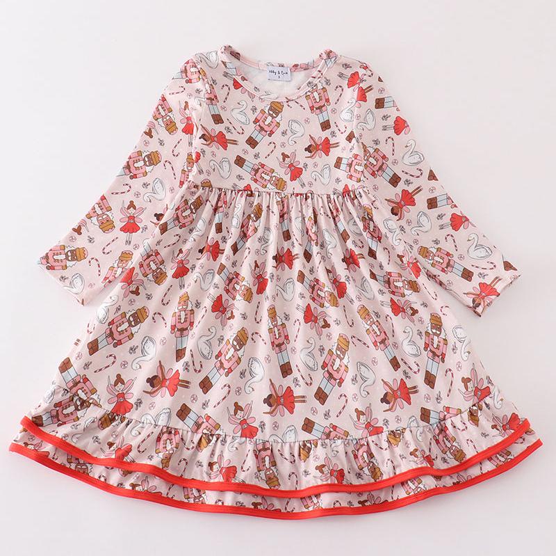 Red Nutcracker Girl Dress