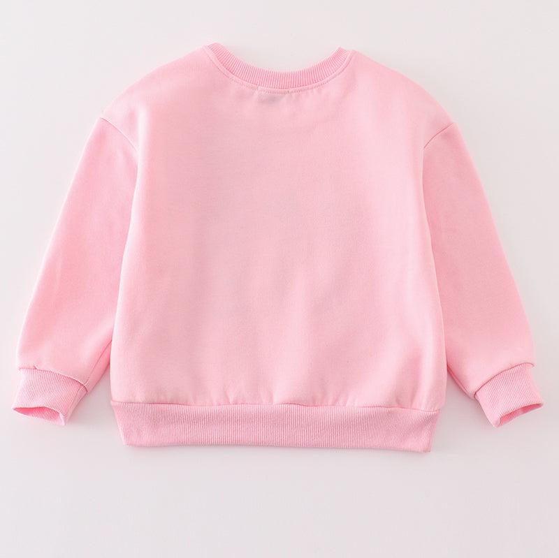 Nutcracker Embroidered Mom+Me Pink Fleece Sweatshirt