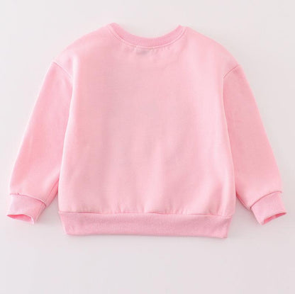 Nutcracker Embroidered Mom+Me Pink Fleece Sweatshirt