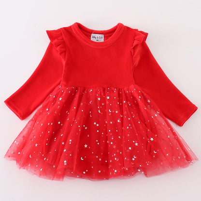 Red Velvet Tutu Baby Bubble