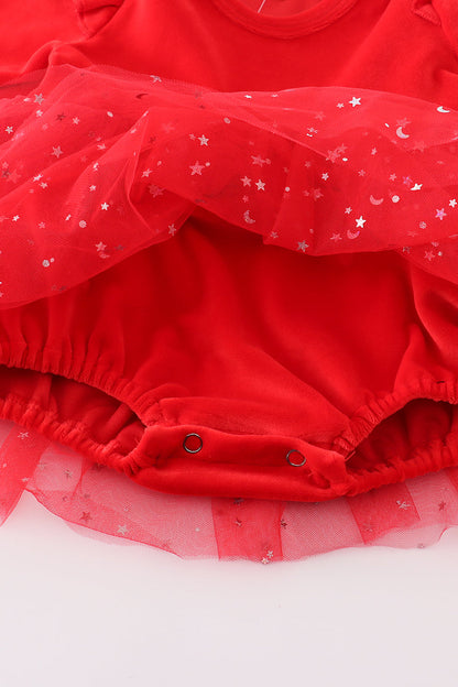 Red Velvet Tutu Baby Bubble