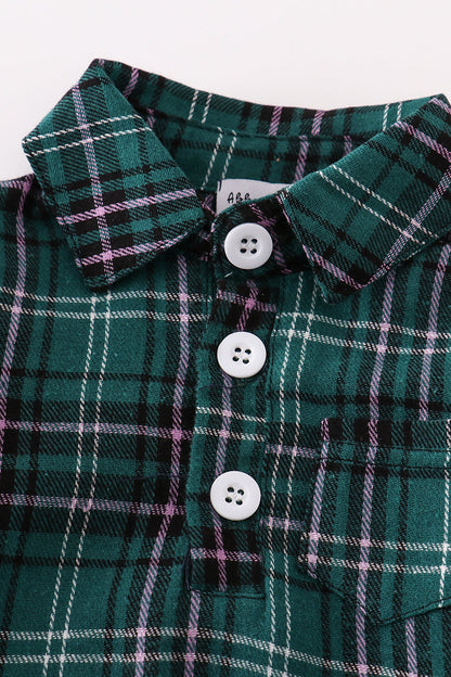 Grady Green Plaid Button Down Bubble