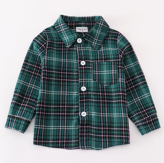 Gibson Green Plaid Button Down Shirt