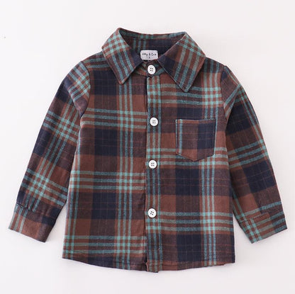 Gibson Brown Plaid Button Down Shirt