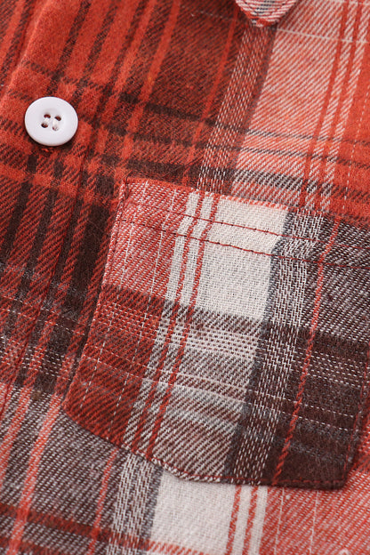 Gibson Rust Plaid Button Down Shirt