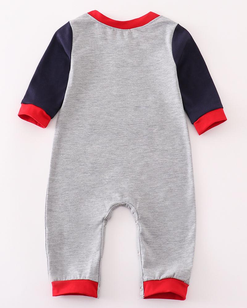 Toolbox Applique Grey Boy Romper