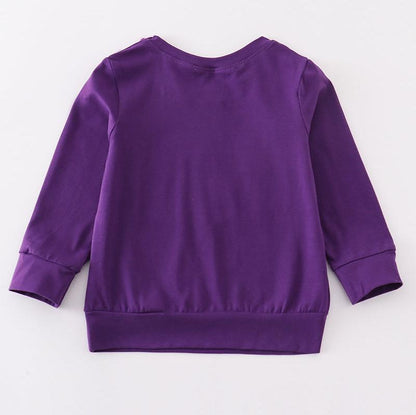 Purple Geaux Embroidered Boy Top