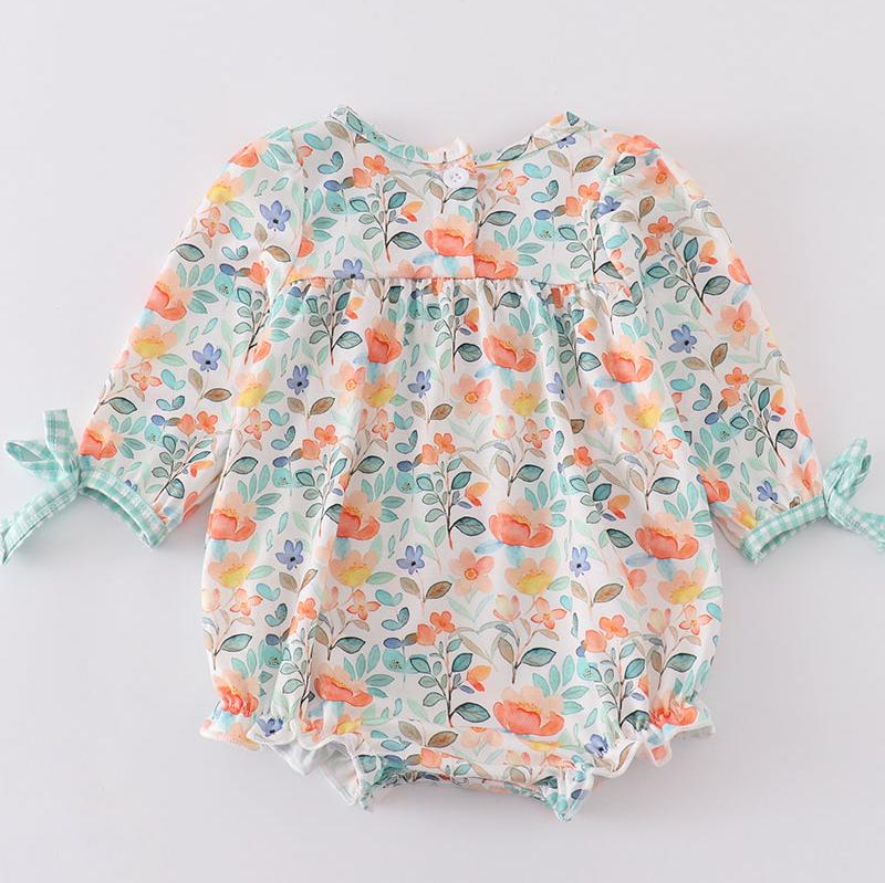 Lindy Green Floral Ruffle Bubble