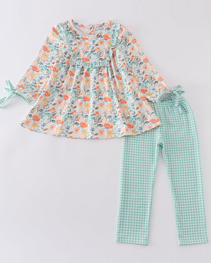 Lindy Green Floral Girl Set