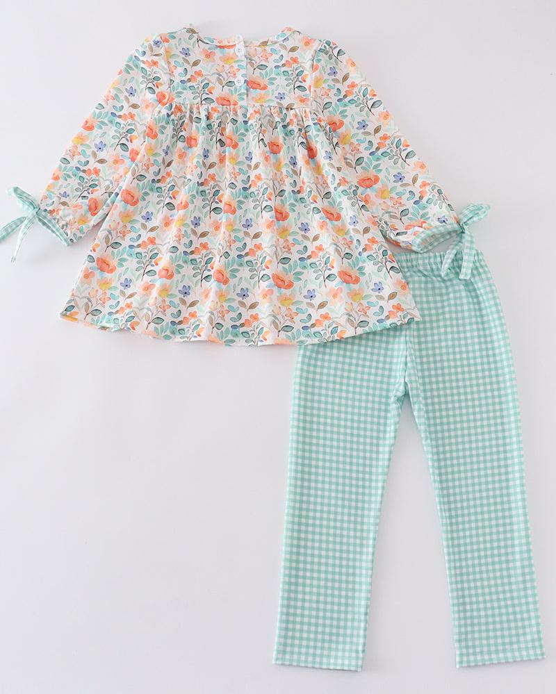 Lindy Green Floral Girl Set