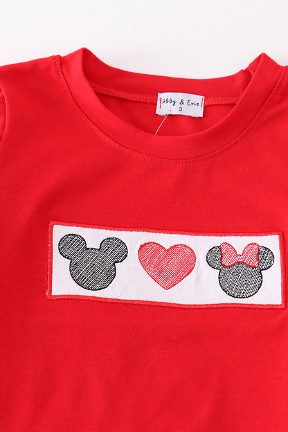 Red Heart Character Embroidered Boy Set