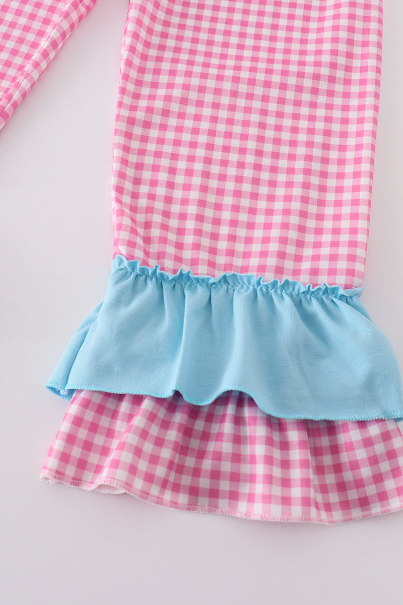 XOXO Blue Smocked Girl Set