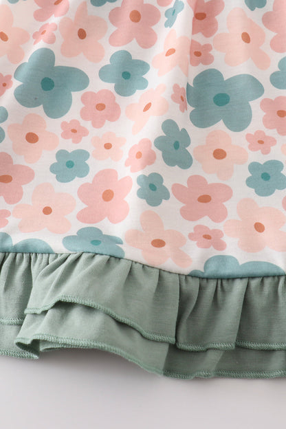 Nora Green Floral Print Girl Shorts Set