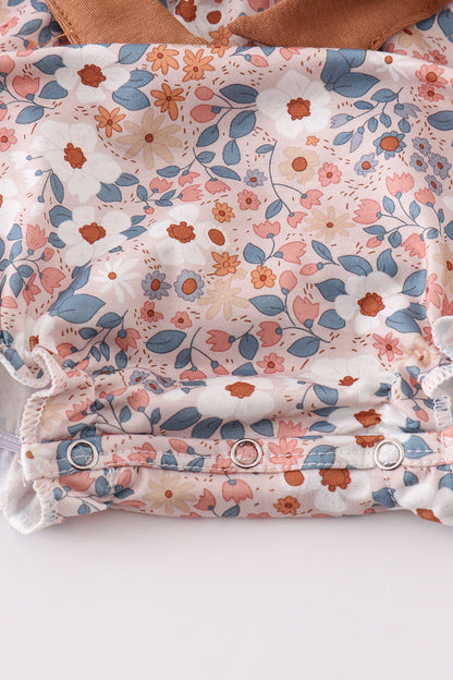 Becca Brown Floral Print Girl Bubble