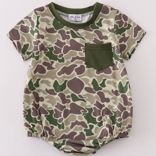 Camouflage Print Boy Bubble