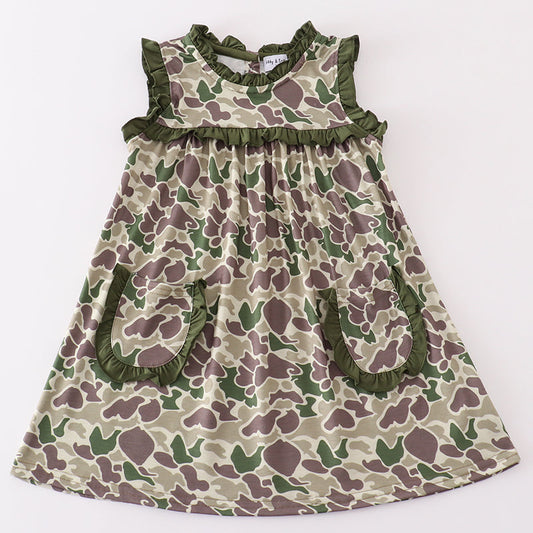 Camouflage Print Dress