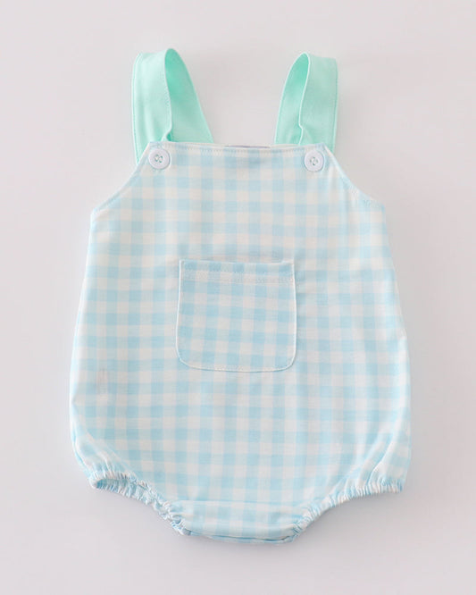 Ray Blue Gingham Boy Bubble