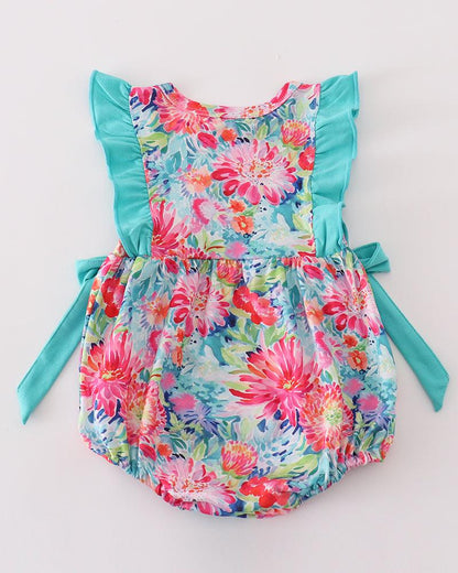 Tropical Bloom Print Girl Bubble