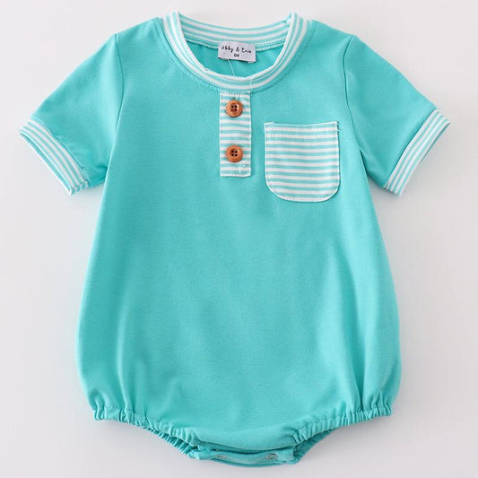 Tate Mint Stripe Boy Bubble