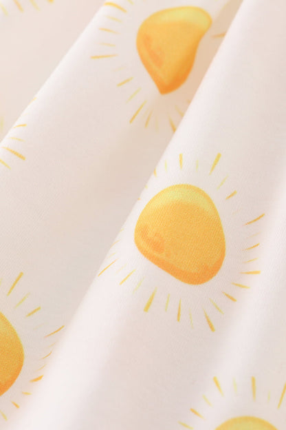 You Are My Sunshine Embroidered Yellow Dress