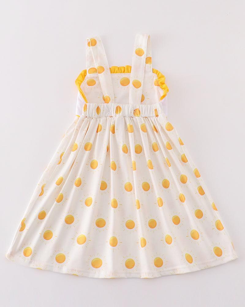 You Are My Sunshine Embroidered Yellow Dress