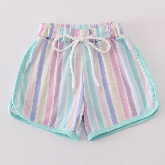 Ella Multicolor Stripe Girl Shorts