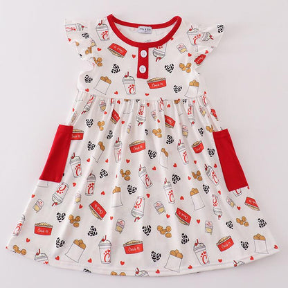 Lord's Chicken Heart Print Dress