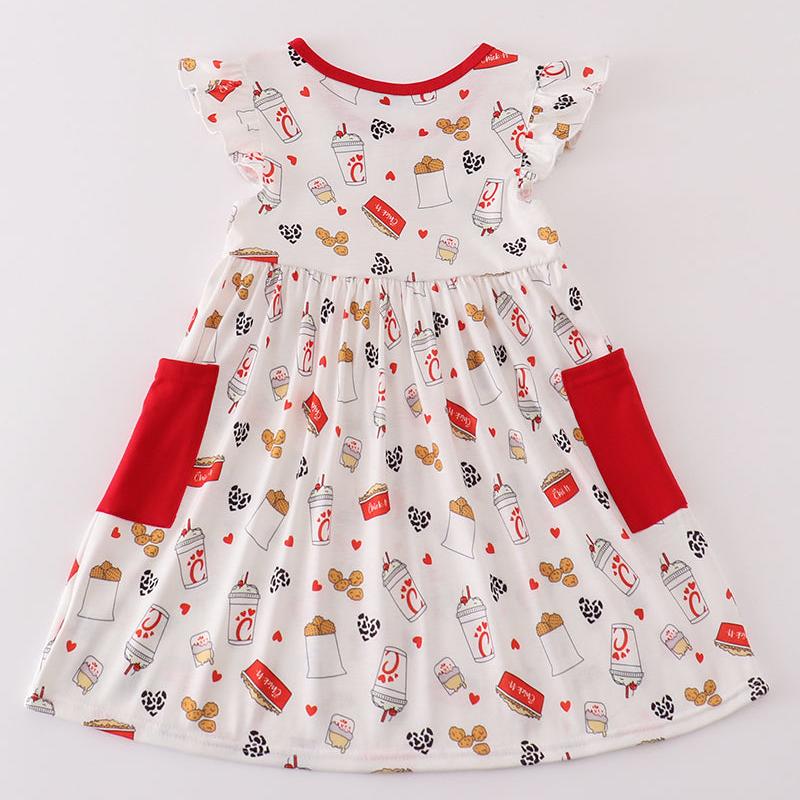 Lord's Chicken Heart Print Dress