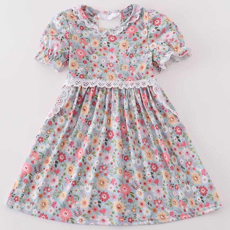 Greta Daisy Print Mom+Me Dress