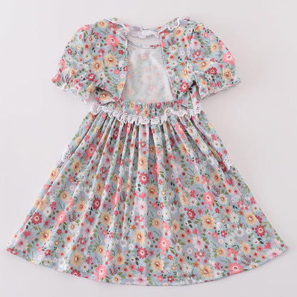 Greta Daisy Print Mom+Me Dress