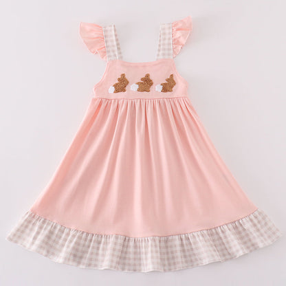 Bunny French Knot Pink Dress