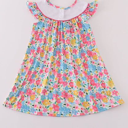 Floral Spring Embroidered Dress