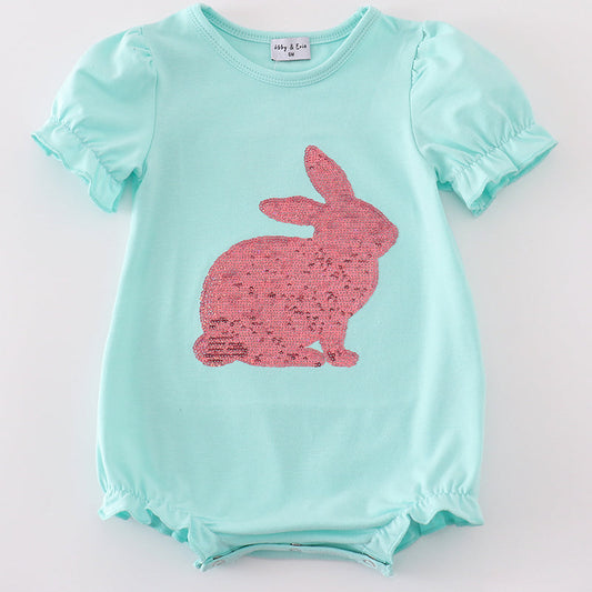 Sequin Bunny Mint Girl Bubble