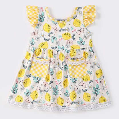 Butterfly Lemonade Yellow Dress