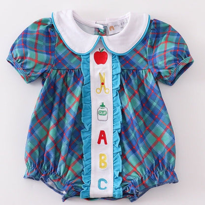 ABC Embroidered Teal`Bubble - Gibs+Grady