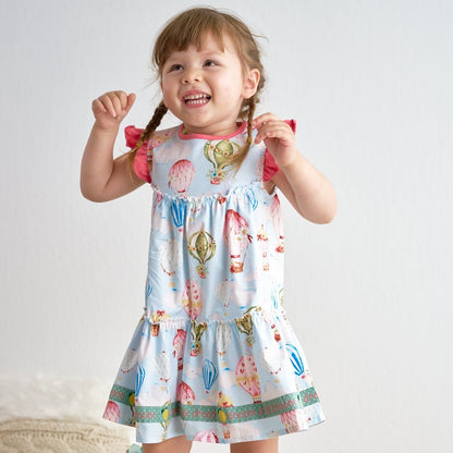 Amora Balloon Print Ruffle Tiered Dress - Gibs+Grady