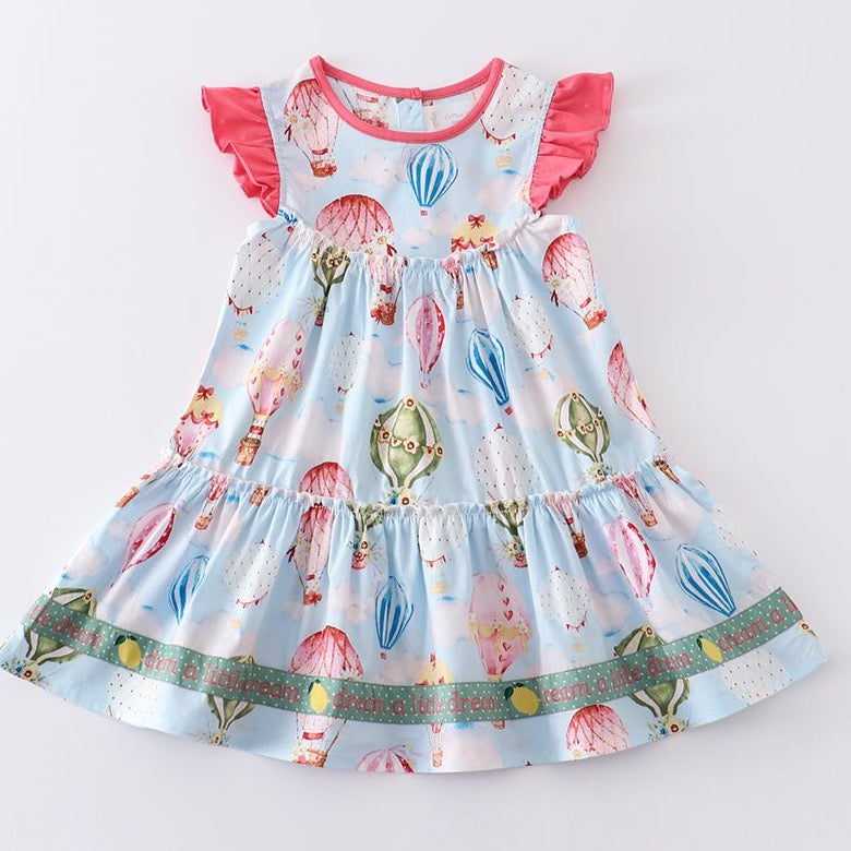 Amora Balloon Print Ruffle Tiered Dress - Gibs+Grady