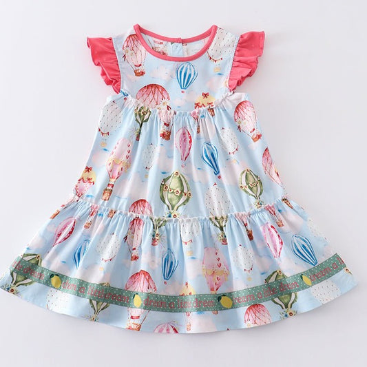 Amora Balloon Print Ruffle Tiered Dress - Gibs+Grady