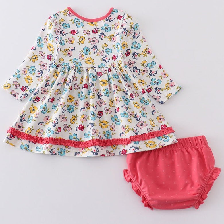 Amora Floral Print Baby Girl Set - Gibs+Grady