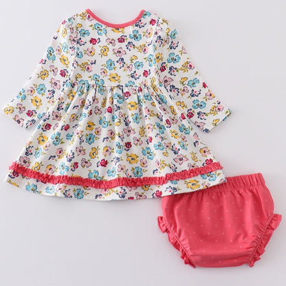 Amora Floral Print Baby Girl Set - Gibs+Grady